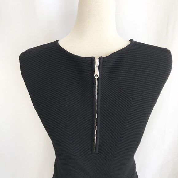 Rebecca Minkoff black ribbed texture dress Size L - Picture 8 of 10
